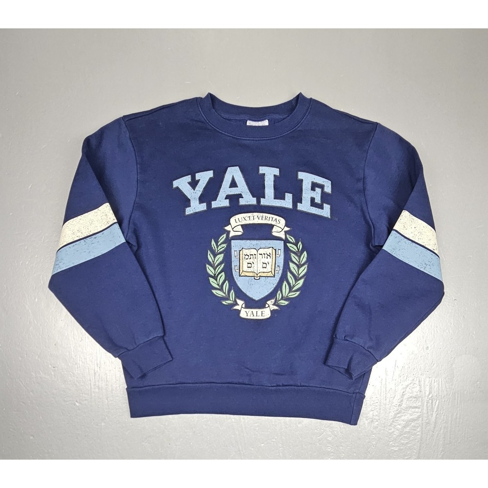 Vintage Yale University Sweatshirt Mens Small Blue Crewneck Ivy League Pullover